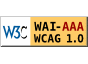 Icono de conformidad con el Nivel Triple-A, de las Directrices de Accesibilidad para el Contenido Web 1.0 del W3C-WAI
